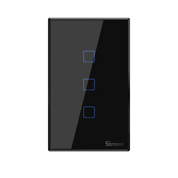 Sonoff Smart Light Switch 3CH WiFi\RF433 Black