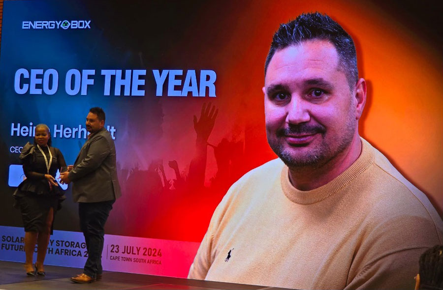 Heine Herholdt named CEO of the year at Energy Box 2024